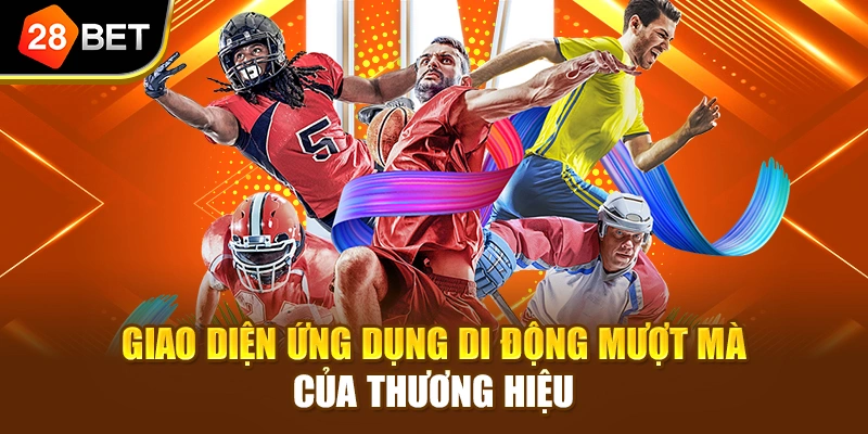 Giao diện ứng dụng di động mượt mà của thương hiệu